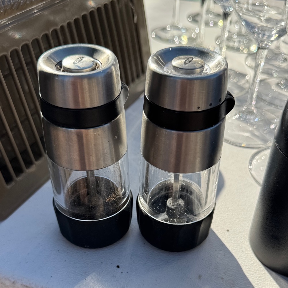 Oxo Stainless Steel Salt and Pepper Grinders